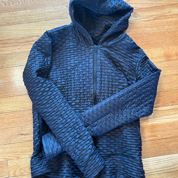 NWOT Booty by Brabants Chrome black jacket zip up hooded one size NEVER USED - Picture 1 of 5